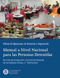 Manual a Nivel Nacional para las Personas Detenidas