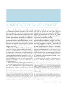 ALImENTACIÓN, SALUD Y HÁbITAT - Universidad Católica Argentina