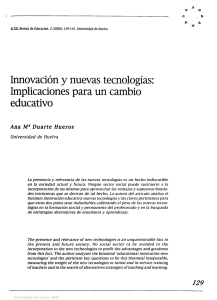 Innovación y nuevas tecnologías