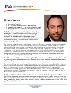 Wales Jimmy - Harry Walker Agency