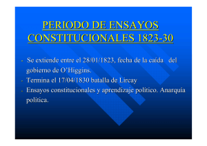 PERIODO DE ENSAYOS CONSTITUCIONALES 1823-30