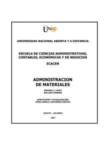 administracion de materiales