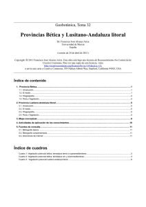 Provincias Bética y Lusitano-Andaluza litoral