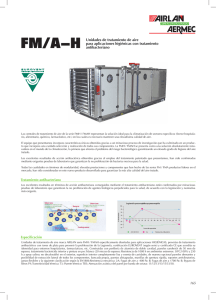 Fm/aH Unidades de tratamiento de aire para aplicaciones