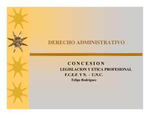 Derecho Administrativo. Concesión