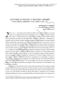 Quitarse el peso de la historia: Isidoro Valcárcel Medina y su «2000