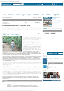 Guatemala está lejos de ser una ciudad verde | Siglo21.com.gt
