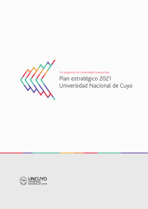 Plan Estratégico 2021 - Universidad Nacional de Cuyo