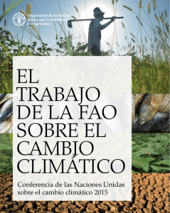 El trabajo de la FAO sobre el Cambio Climático