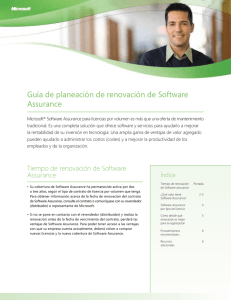 Guía de planeación de renovación de Software Assurance