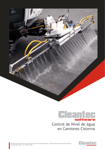 CleanTec Control de Nivel de Agua en Camiones Cisterna