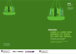 sobre el llibre verd europeu i el futur del dret del treball