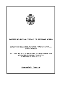 GOBIERNO DE LA CIUDAD DE BUENOS AIRES Manual del Usuario