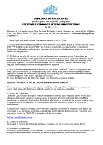 Diploma Sistema Hidrograficos Argentinos