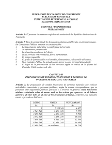 Honorarios - Colegio de Contadores Públicos del Estado Miranda