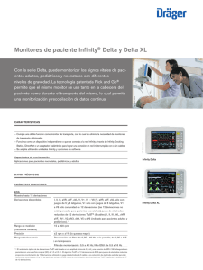 Monitores de paciente Infinity® Delta y Delta XL