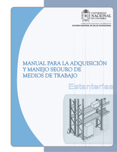 Manual Adquisición Estanterias - Universidad Nacional de Colombia