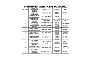 DIRECTORIO NOTARIAS BOGOTA