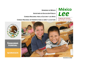 Programa de Fomento para el Libro y la Lectura: México lee
