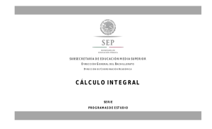 Cálculo Integral - Dirección General del Bachillerato