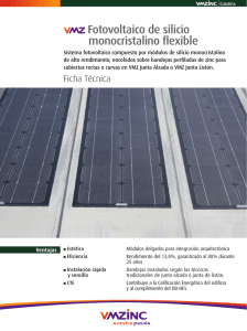Fotovoltaico de silicio monocristalino flexible