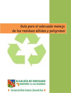 Guía para el adecuado manejo de los residuos