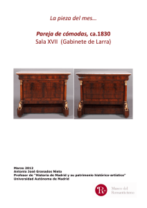 AbrilPareja de cómodas, ca. 1830