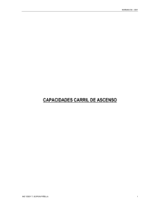 CAPACIDADES CARRIL DE ASCENSO