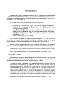 Fuentes Jurídicas Medievales del Señorío de Vizcaya. Cuadernos
