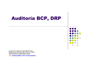 Auditoría Plan de Continuidad BCP DRP