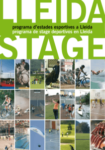 programa d`estades esportives a Lleida programa de stage