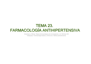 TEMA 23 GOD Antihipertensivos