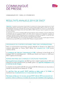 CP 07 SNCF Résultats annuels 2014 CP