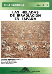 LAS HELADAS DE IRRADIACION EN ESPAÑA