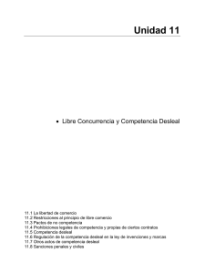 Libre Concurrencia y Competencia Desleal.