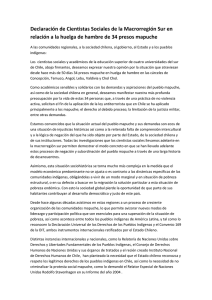 Declaración de Cientistas Sociales de la Macrorregión Sur en