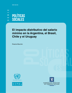 impacto distributivo salario mínimo argentina brasil chile uruguay