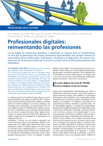 Profesionales digitales: reinventando las profesiones