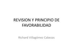 REVISION Y PRINCIPIO DE FAVORABILIDAD