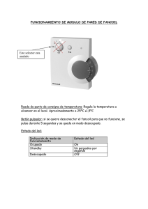 Instrucciones de climatización de fancoils de Los Madroños
