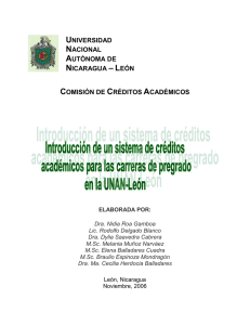 UNIVERSIDAD NACIONAL AUTÓNOMA DE NICARAGUA – LEÓN