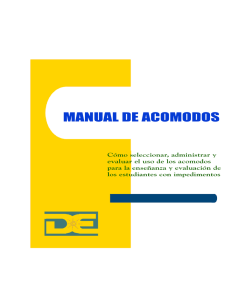 Manual de Acomodos Razonables - Instituto de Investigación y
