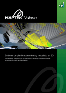 Software de planificación minera y modelado en 3D