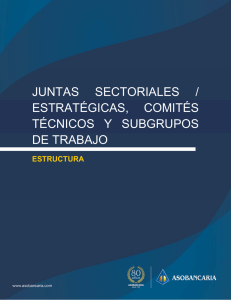 juntas sectoriales / estratégicas, comités técnicos y subgrupos de