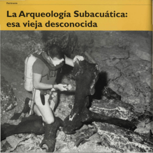 La Arqueología Subacuática: esa vieja desconocida