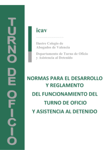 normas del turno 2013 - Ilustre Colegio de Abogados de Valencia