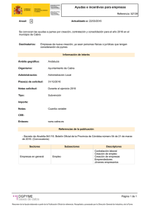 Decreto de Alcaldía 841/16. Boletín Oficial de la Provincia de
