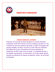 maestro fundador - Escuela de Karate ZENDO RYU Chile