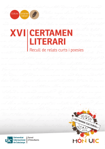 XVI Certamen Literari - Universitat Internacional de Catalunya