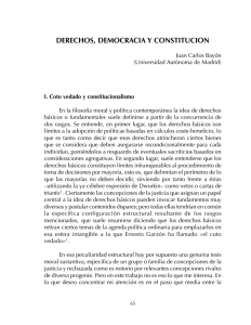 DERECHOS, DEMOCRACIA Y CONSTITUCION